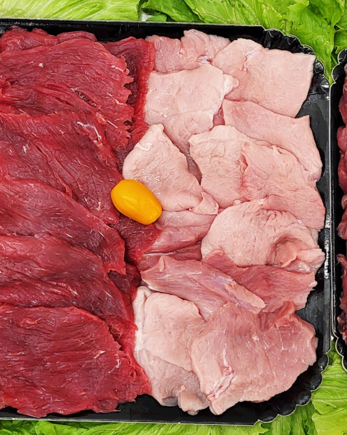 Plateau Pierrade avec Canard et veau