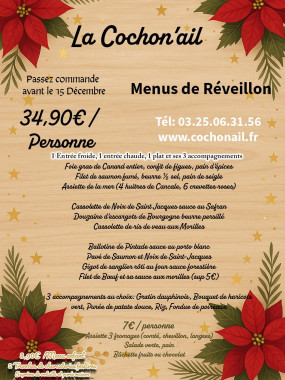 Menus de fin d'année