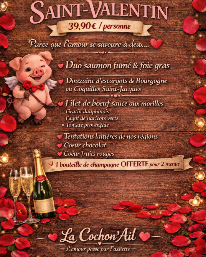 Menu Saint Valentin