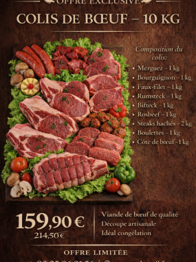Colis de boeuf 10kg