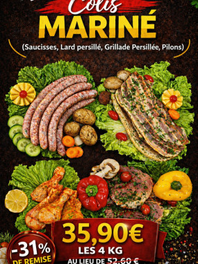 Colis barbecue mariné