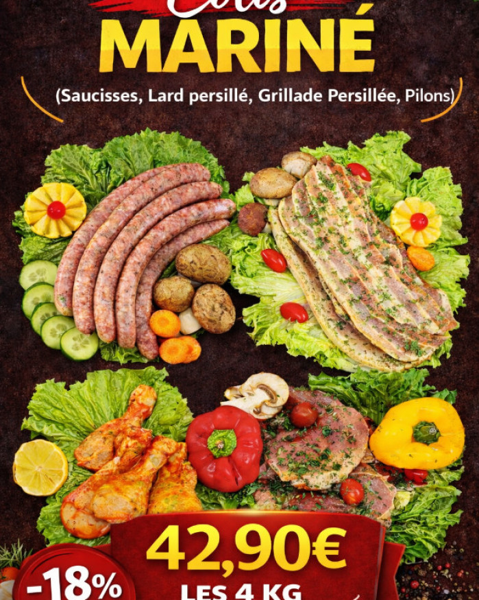 Colis barbecue mariné