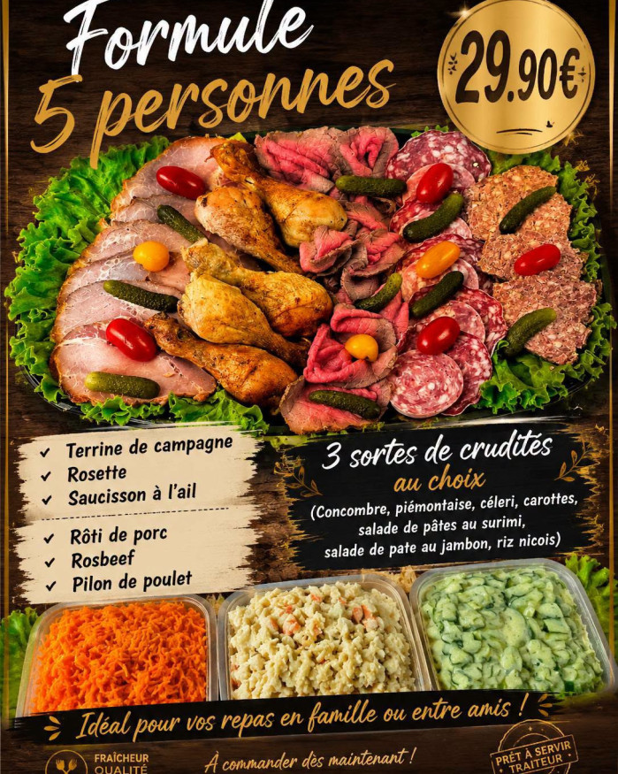 Formule buffet froid 5 personnes