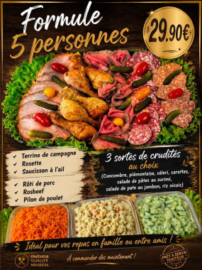 Formule buffet froid 5 personnes