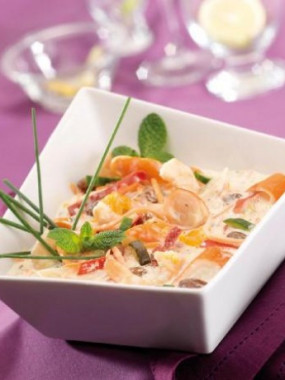 Salade Gambas Mandarines