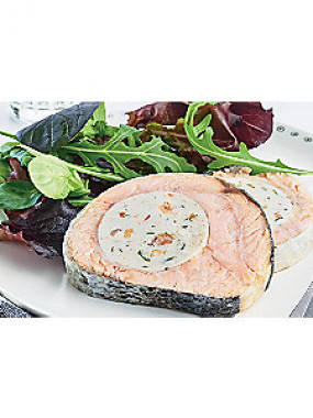 Saumon farci aux crevettes