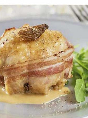 Ballotine de pintade aux morilles