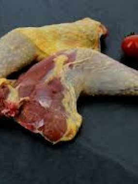 Cuisse de pintade chaponnée