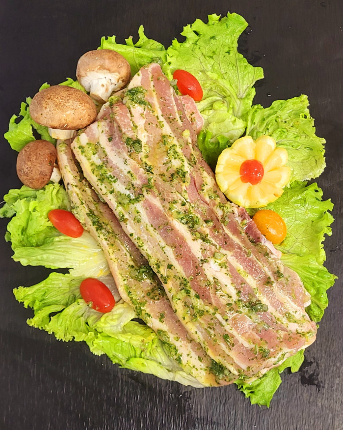 Lard mariné Persillade
