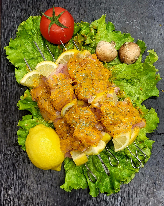 Brochettes de poulet Thym citron