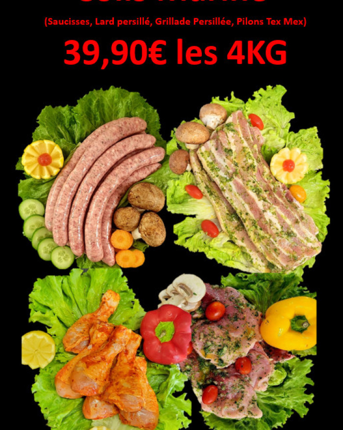 Colis barbecue mariné