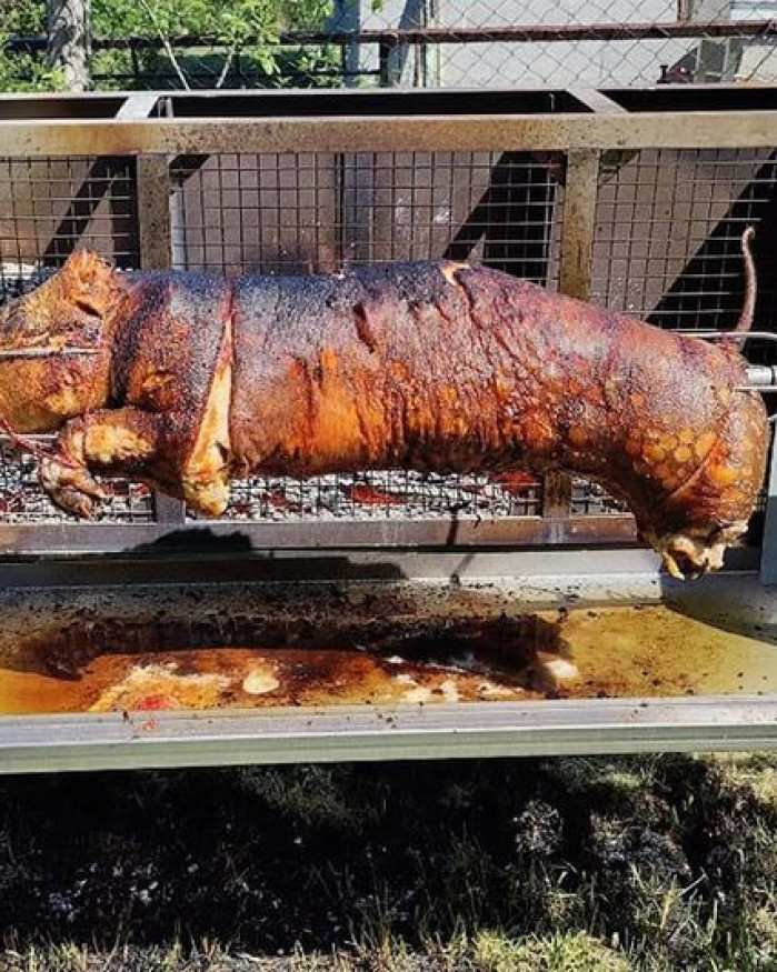 cochon grillé cuit à la boucherie | La cochon'ail